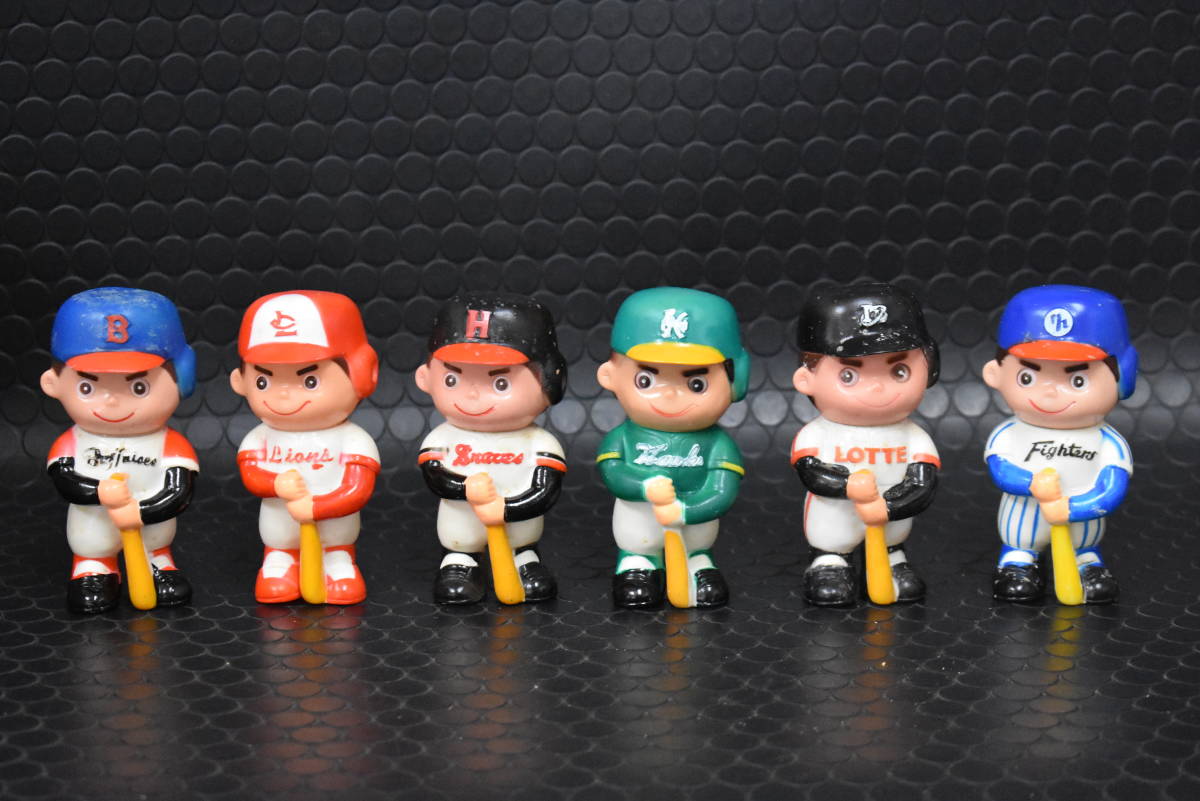 ドール 当時物 太陽神戸銀行 プロ野球 パリーグ球団 ソフビ貯金箱6体