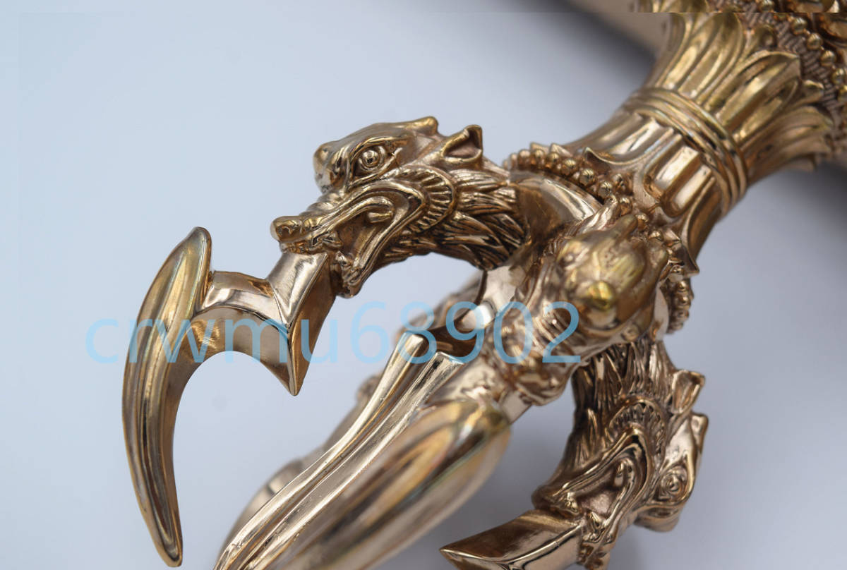 密教法具 仏具 四大明王 五鈷杵/三鈷杵/独鈷杵三点セット 銅製 密教法具 仏具 四大明王 五鈷杵/三鈷杵/独鈷杵三点セット 銅製