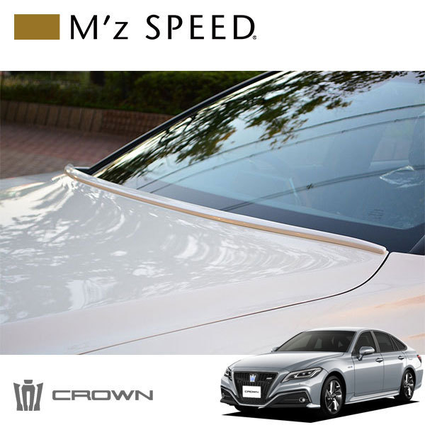 未使用 M'z SPEED ボンネットスポイラー ブラック塗装済 クラウン ARS220 6～ AZSH20 AZSH21 安い 激安 プチプラ 高品質 GWS224 18