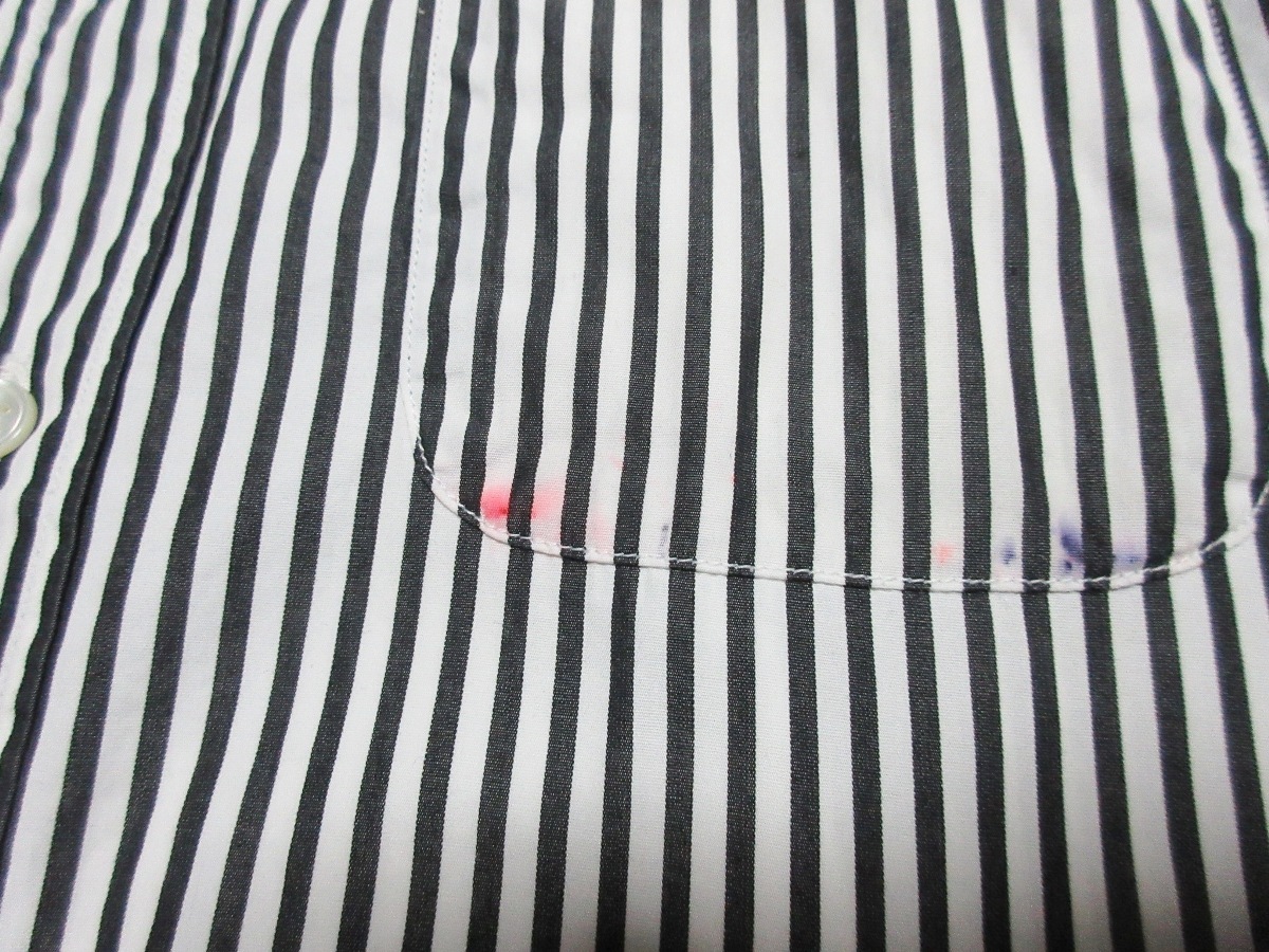 定価16,800円 ソフネット SOPH.NET ストライプ柄 ボタンダウン 長袖シャツ L/S B.D SHIRT COTTON STRIPE_画像4