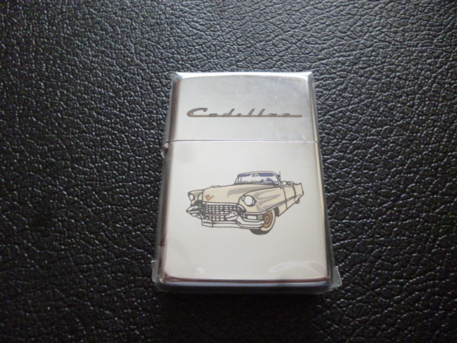 1992 ZIPPO CADILLAC・キャデラック・55年デザイン・サンプル・モデル・両面デザイン・入手困難　ポリッシュ加工　未使用_画像1