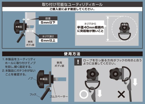 [ Amon _OGC] extension hook M6 hole for [8616]- vehicle. M6 size for utility hole . use do extension is possible hook -