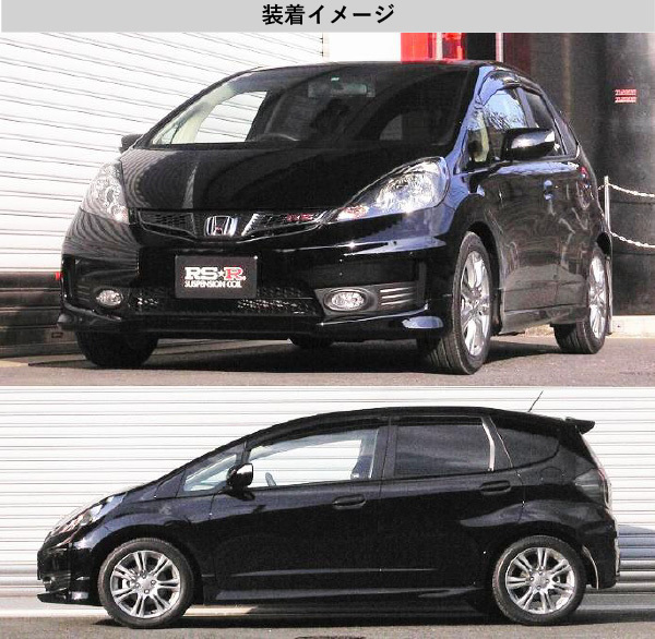 [RS-R_RS★R DOWN]GE8 フィット_RS_6MT車(2WD_1500 NA_H22/10～)用車検対応ダウンサス[H272D]_画像4