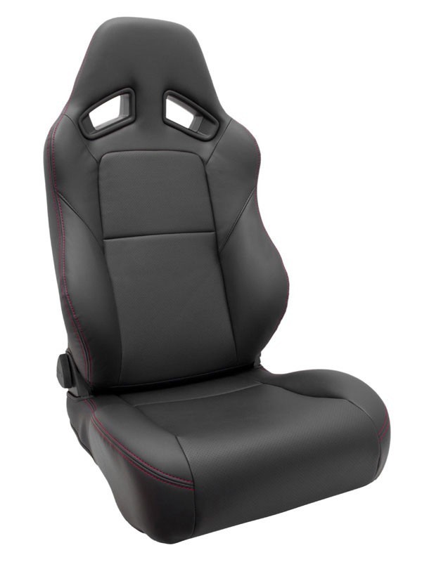 [JADE]RECARO SR-7F KK100(～2016年モデル)用シートカバー(ブラック×レッドステッチ)_画像1