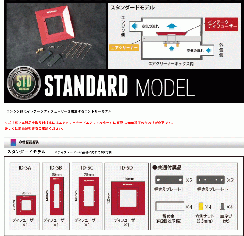 [シエクル_ID]AXAH52_AXAH54 RAV4(A25A-FXS_H31/4ー)用スタンダードインテークディフューザー(純正エアクリーナー用)[ID-SC]_画像5