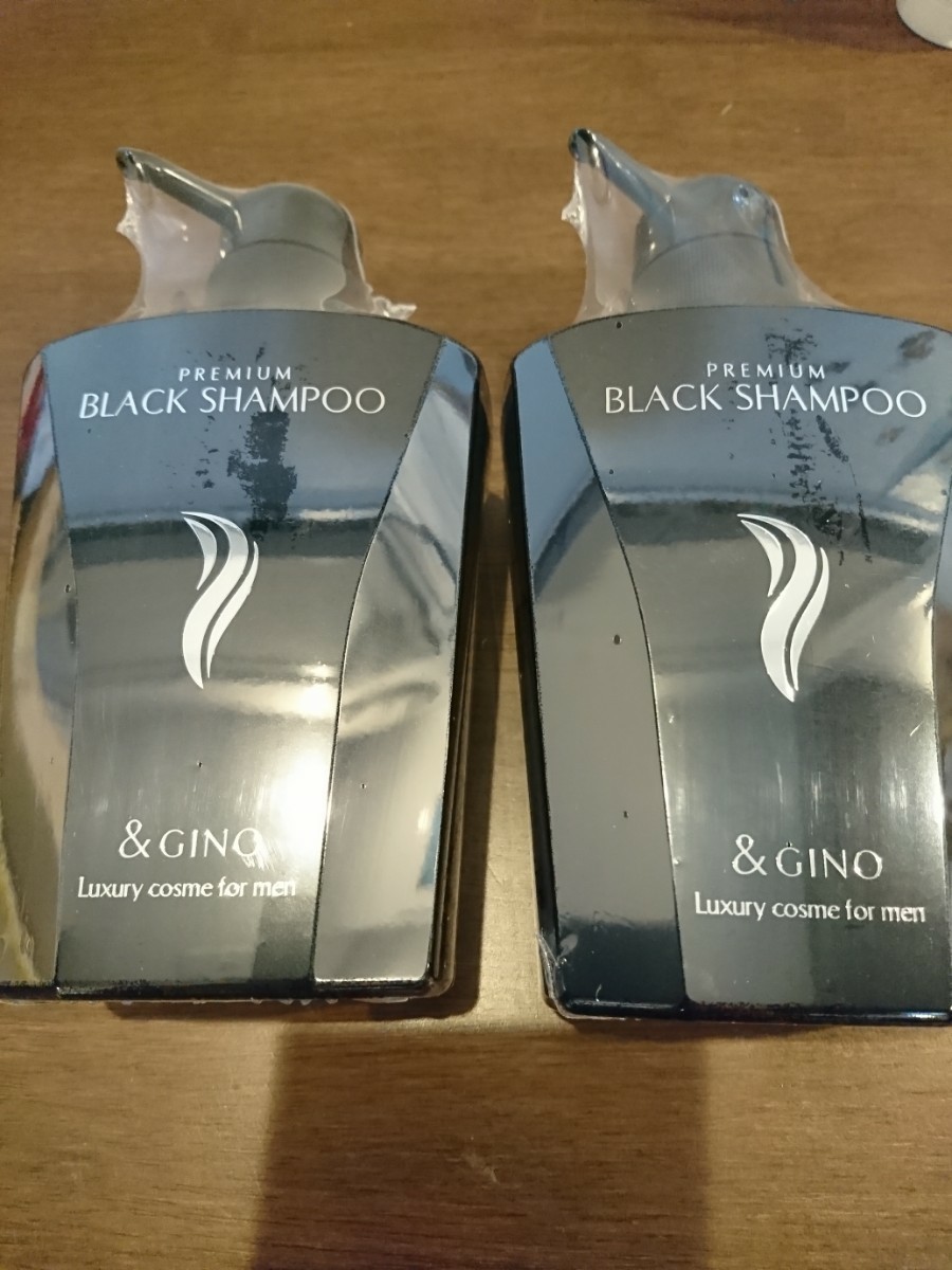 新品 2本セット アンドジーノ &GINO プレミアムブラックシャンプー ...