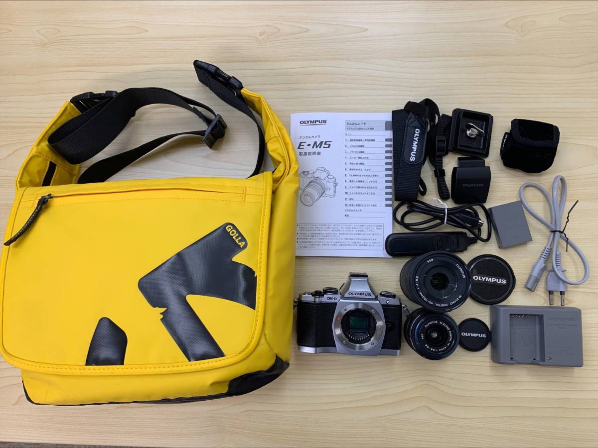 601】OLYMPUS オリンパス OM-D E-M5 ダブルズームキット ミラーレス
