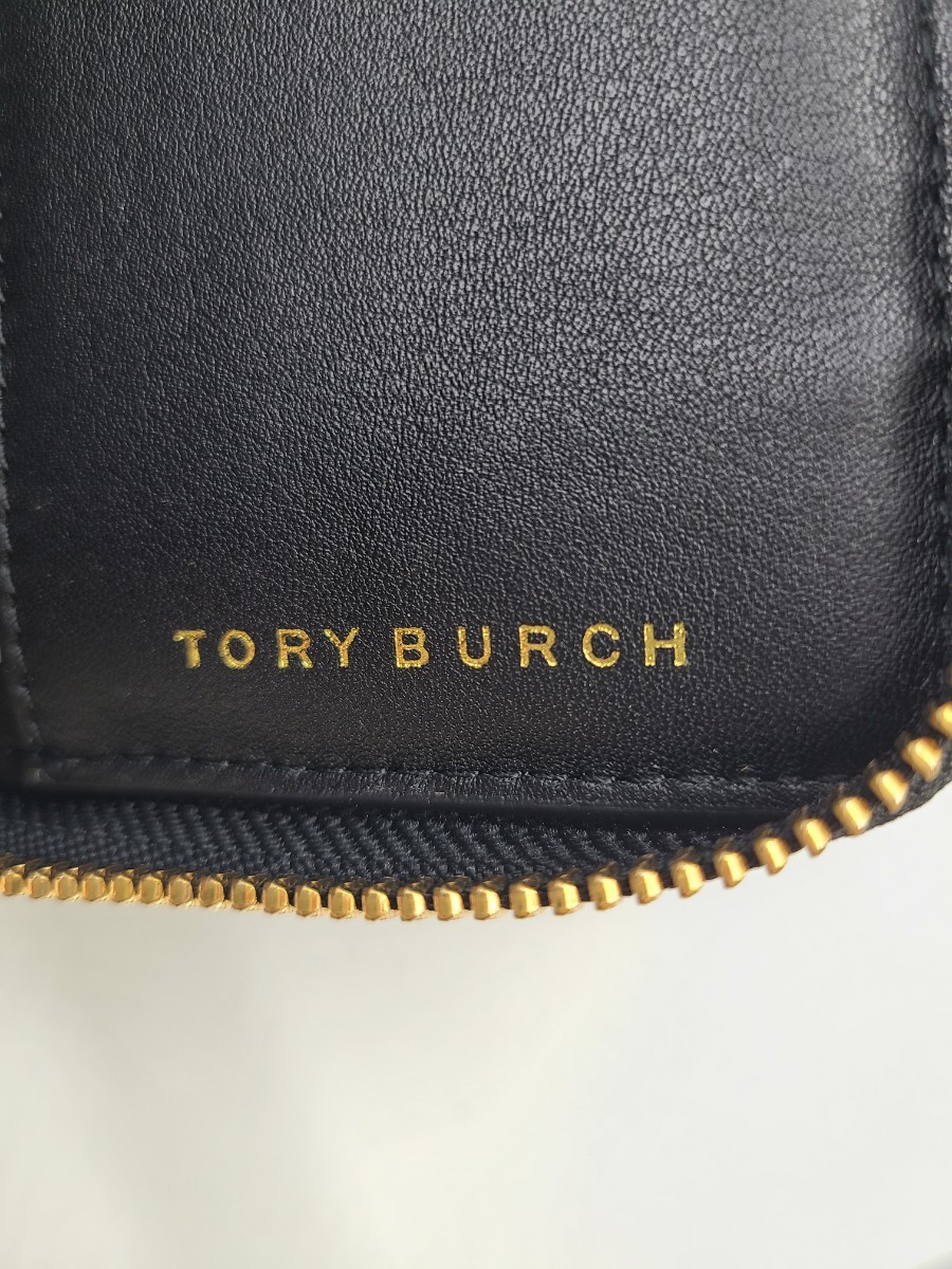 新品未使用■トリーバーチTory Burch■財布■黒ブラックロゴ