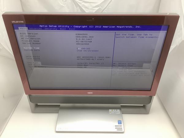 ジャンク!NEC PC-VN770TSR●Core i7 4710MQ 2.5G 8G 3T_画像1