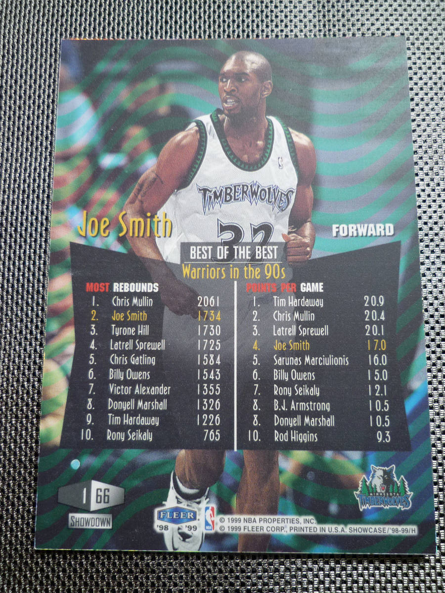 98-99 Flair SHOWCASE ROW1 #66【JOE SMITH】_画像2