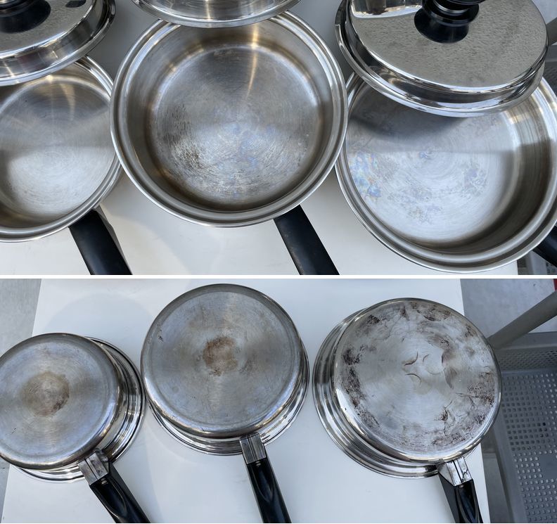 Amway Queen 鍋 調理器具 色々セット 片手鍋 両手鍋 蓋付き 6点 18-8