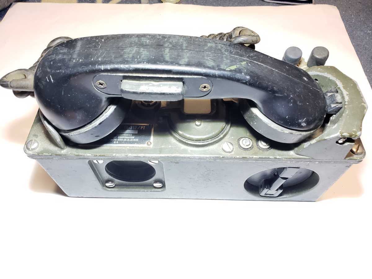レア 米軍 実物 野戦電話 TELEPHONE SET TA-312/PT ナム戦 海兵隊 無線