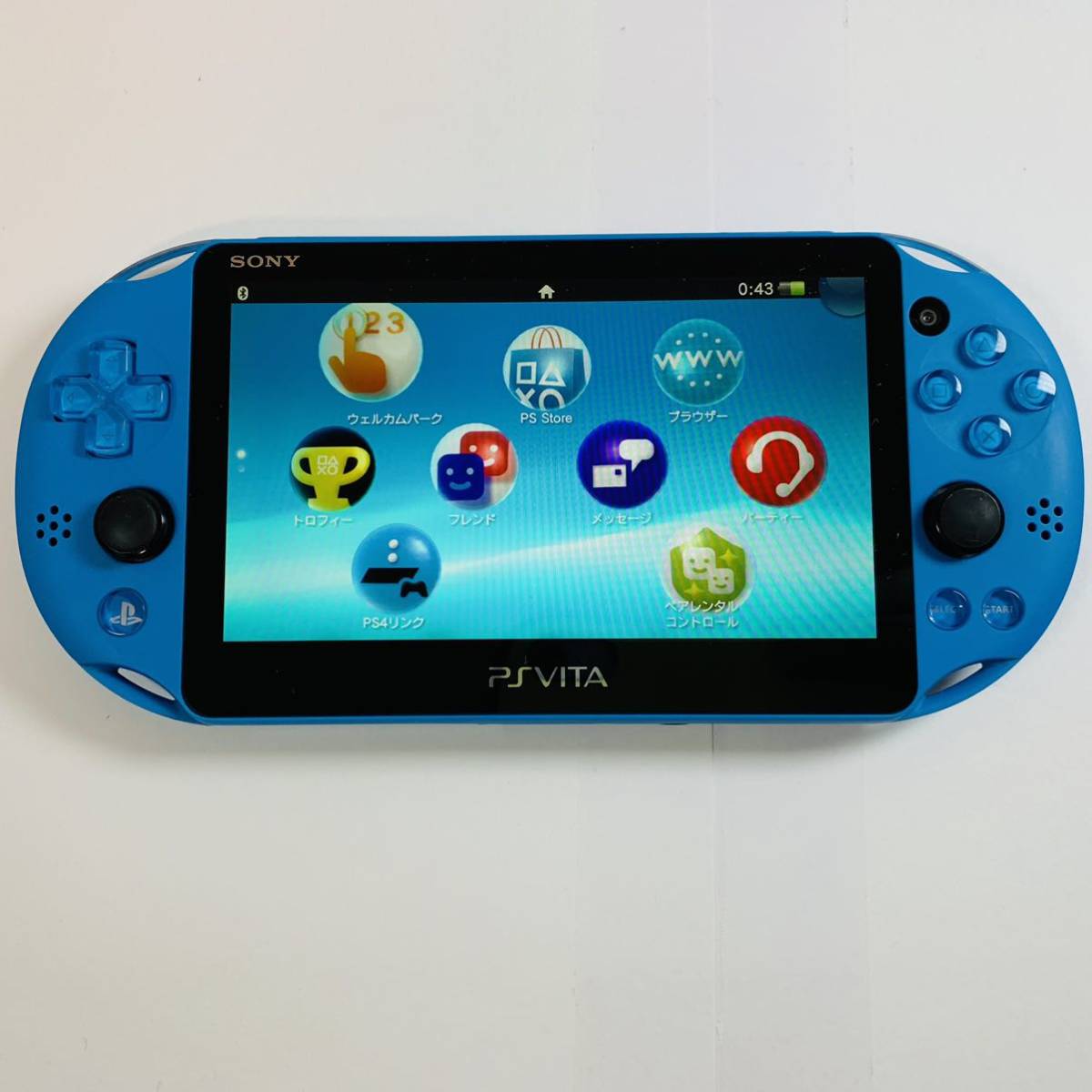1円スタート PS Vita PCH-2000 アクアブルー み PlayStation Vita SONY 