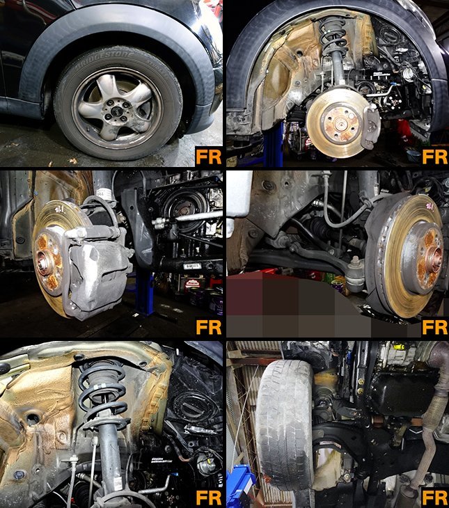 B/BB8#BMW MINI R56 CBA-SU16 ( Mini Cooper 2010y latter term /LCI)# front brake calipers left right ( blast settled # details image link . reference 