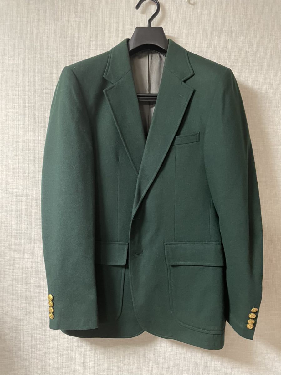 ●日本正規品●  ジャケット　ブレザー　グリーン　古着屋購入　緑 オークトン　OAKTON テーラードジャケット
