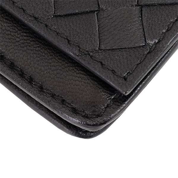 【送料無料】【本物】BOTTEGAVENETA★ボッテガヴェネタ★イントレチャートカードケース★名刺入れ★ラムスキン★黒★ブラック★メンズ★革_画像9