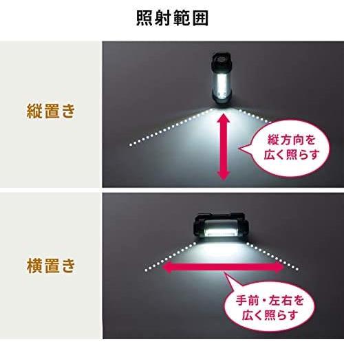 【新品♪】サンワダイレクト LED作業灯【乾電池式】マグネット/フック 防滴IPX4 最大350ルーメン COBチップ 角度調整 800-LED037_画像8