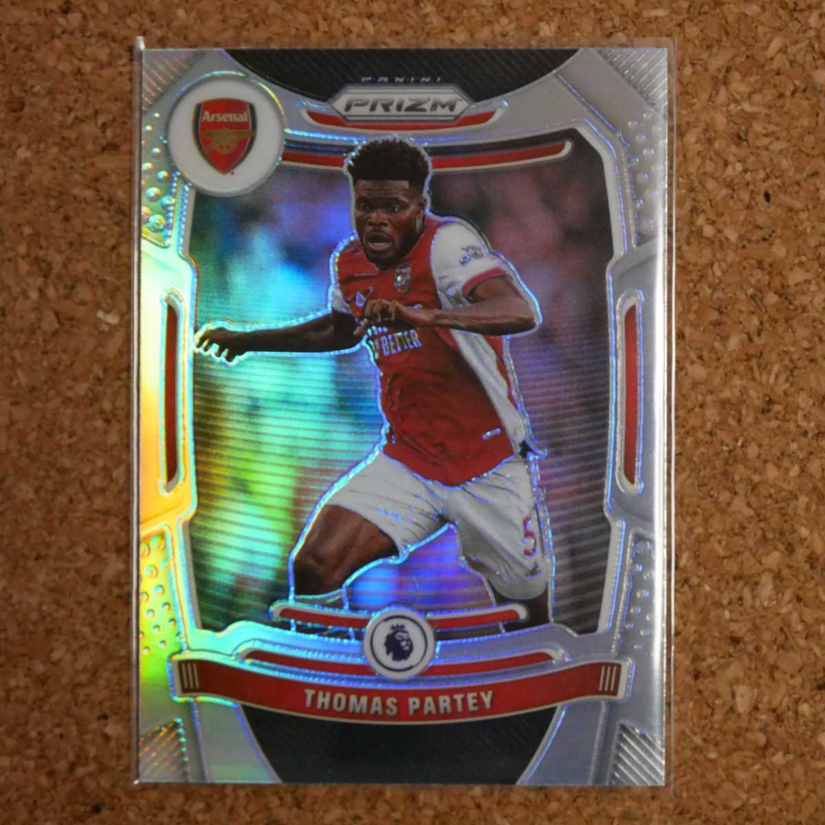 panini prizm soccer Thomas Partey パニーニプリズムサッカー トーマスパーテイ アーセナル ガーナ silver holo refractor soccer_画像1