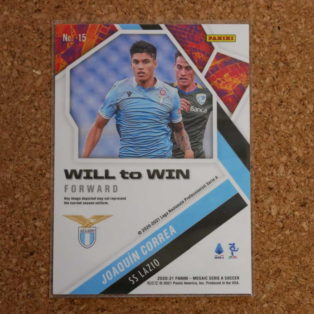 panini mosaic soccer Joaquin Correa パニーニモザイクサッカー ホアキンコレア ラツィオ インテル アルゼンチン soccer_画像2