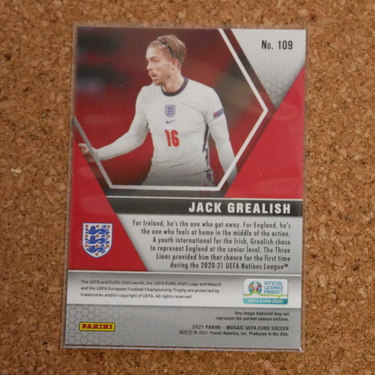 ヤフオク! - panini mosaic soccer Jack Grealish パニーニモ