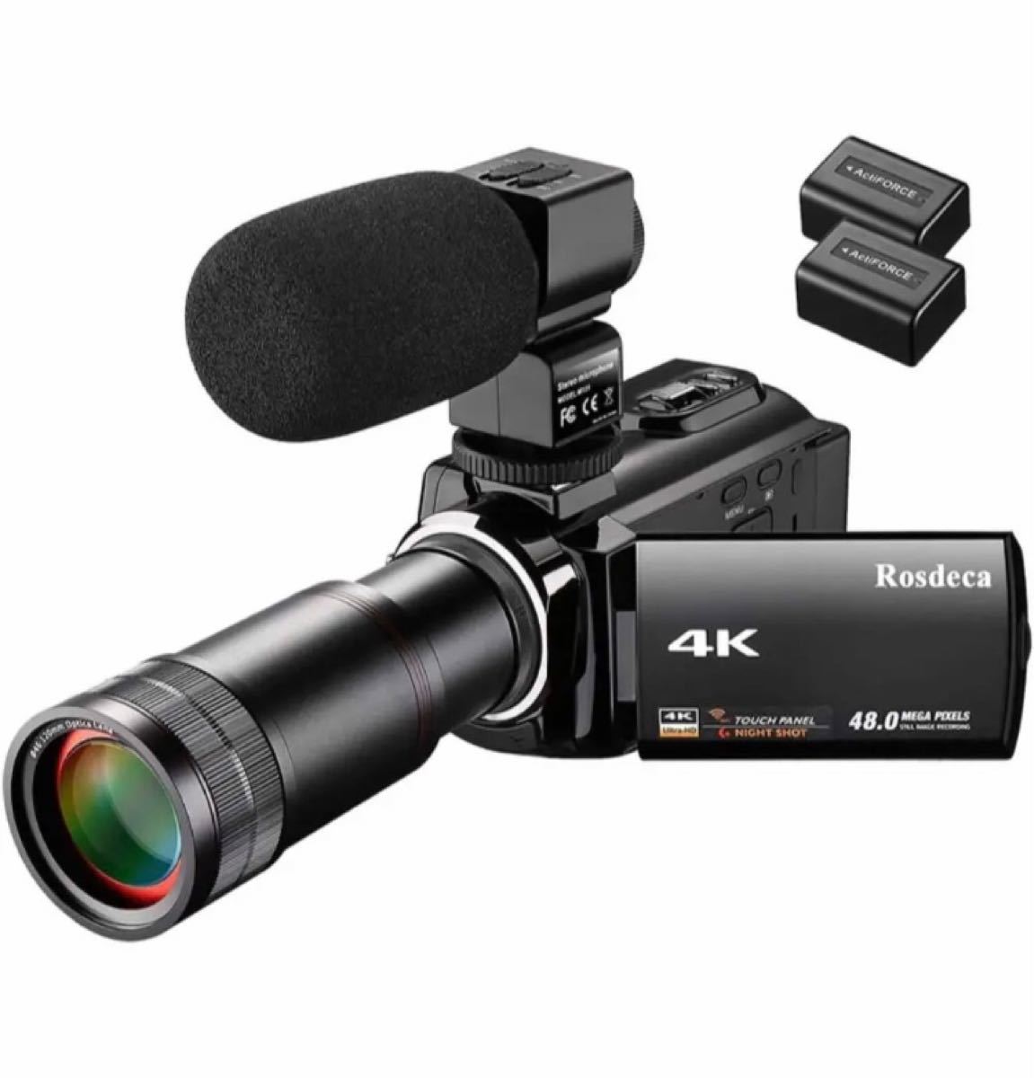 商品 Kenuo ビデオカメラ 1080P HD WIFI転送 リモコン付き 3600万画素 