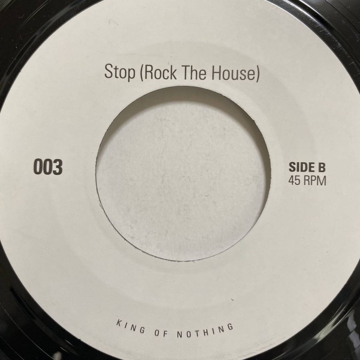 KON KING OF NOTHING MESSIN STOP STOP (ROCK THE HOUSE) 7inch 7インチ 45 EP The Gap Band Messin’ With My Mind EDIT muro kocoの画像2