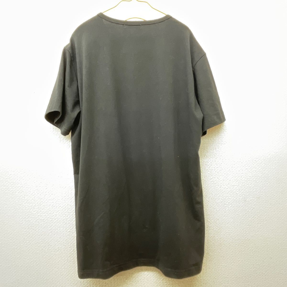 M0424】GUCCI グッチ メンズ 男性用 ロゴTシャツ XLサイズ 黒色 衣類