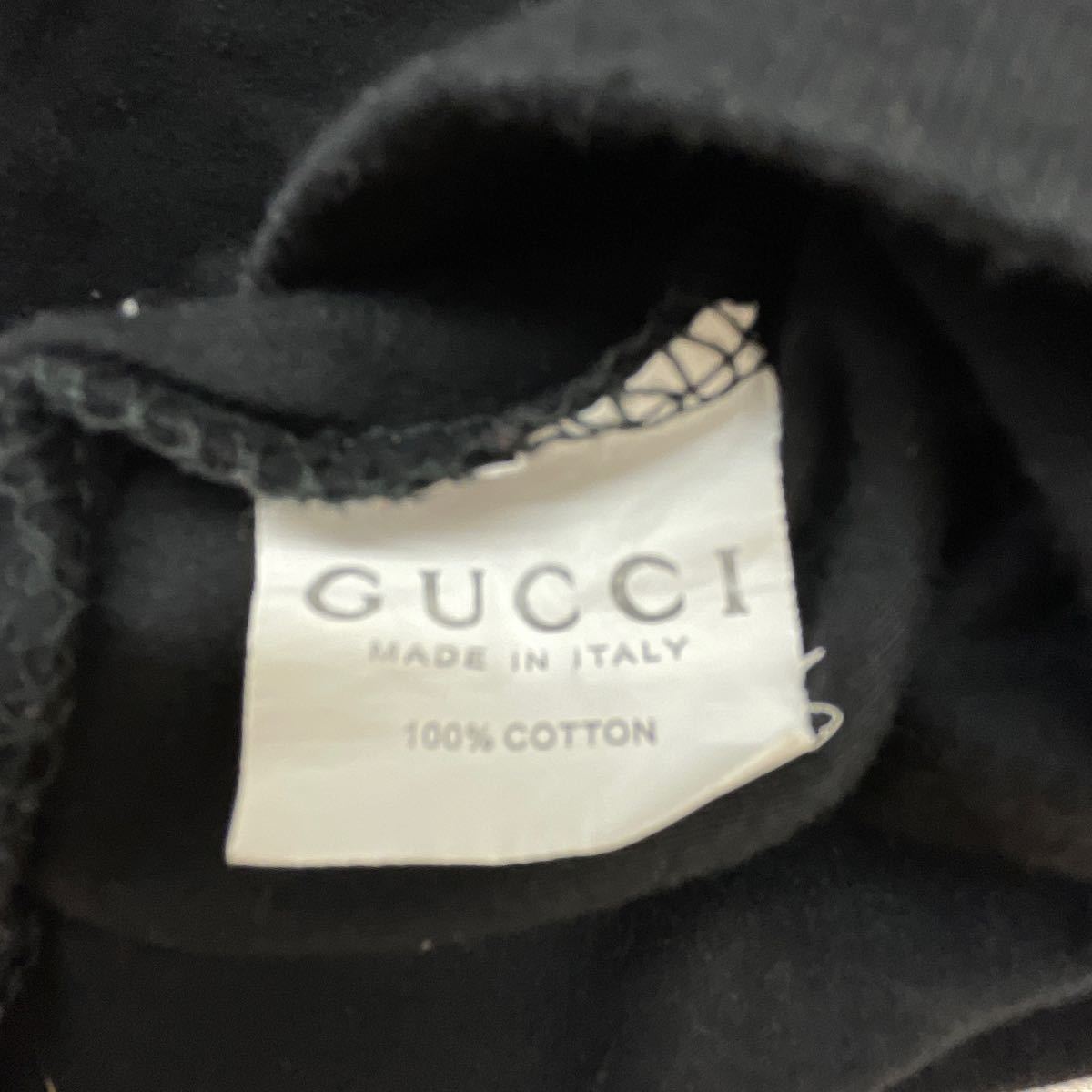 MGUCCI グッチ メンズ 男性用 ロゴTシャツ XLサイズ 黒色 衣類