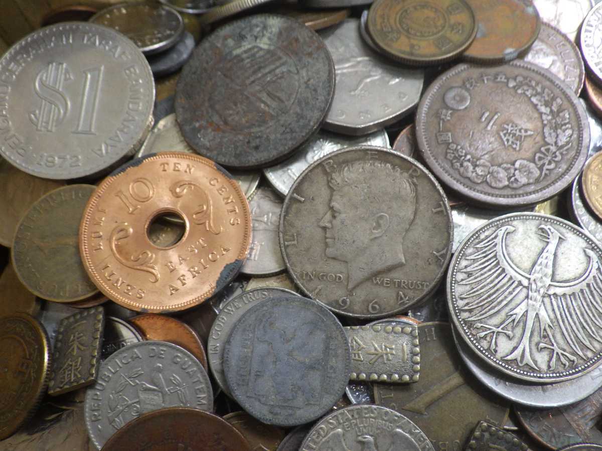 外国コイン1 おまとめ 約１０.1㎏ 日本、海外銭 古銭 中国、アメリカ