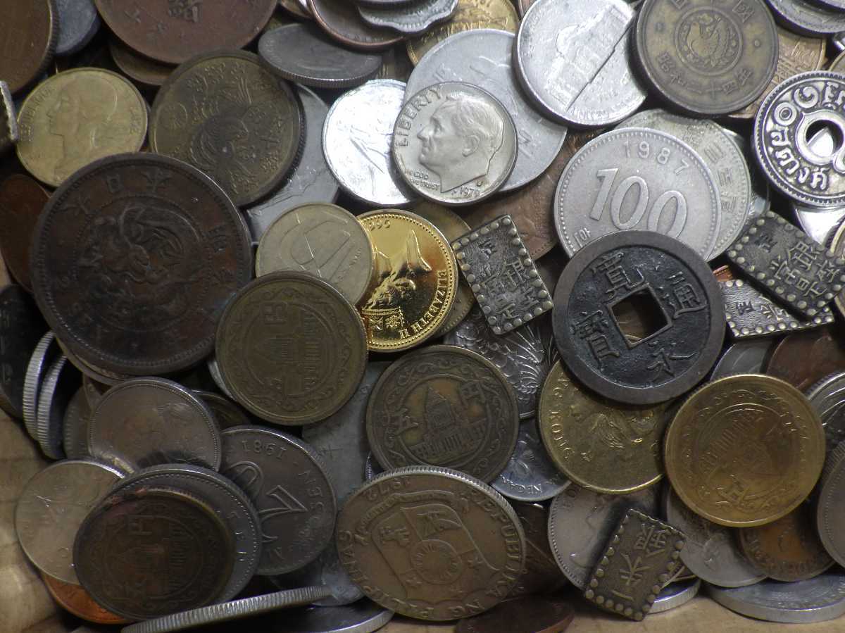 外国コイン1 おまとめ 約１０.1㎏ 日本、海外銭 古銭 中国、アメリカ