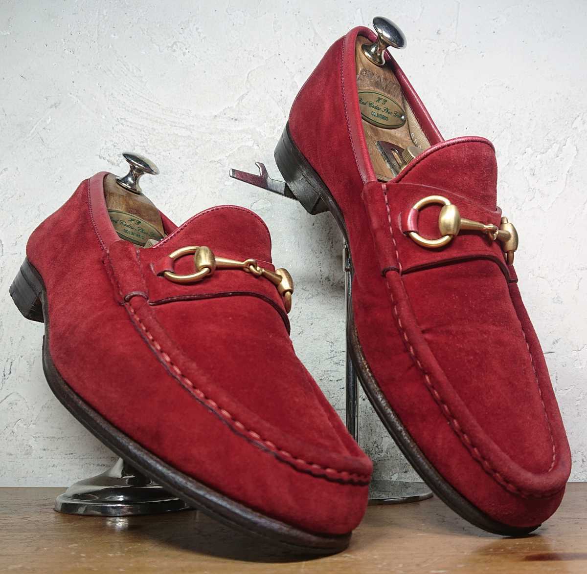 てなグッズや ホースビットローファー オールドグッチ/GUCCI 【美品 【12月スーパーSALE 15%OFF】 レア GUCCI グッチ ホースビット ローファー スエード 36 オールド ローファー/革靴