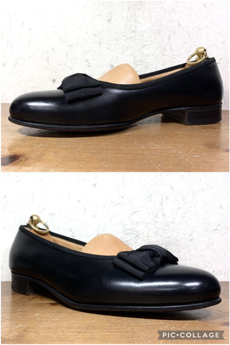 【1.2回履き程度/送料無料】日本製 REGAL/リーガル PaulSmith オペラパンプス ローファー 25EE 黒/クロケット brooks brothers