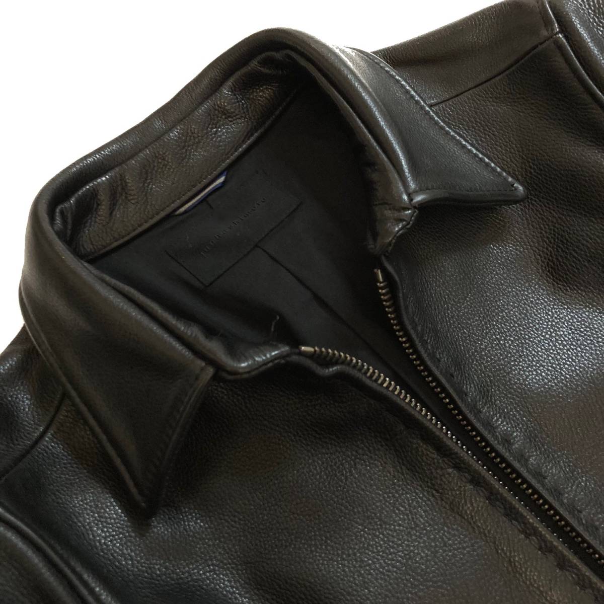 LEON掲載 定価19万 junhashimoto GRAIN LEATHER ZIP SHIRTS RIDERS 3