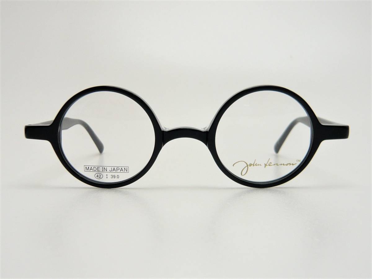 新品 ジョンレノン メガネ JL-6017-1-42 ブラック JOHN LENNON 一山