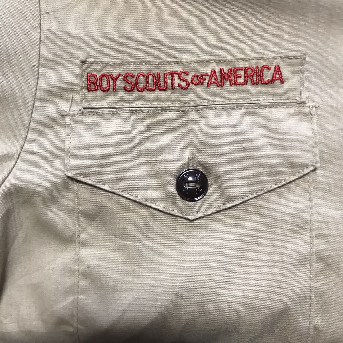 70s USED BOY SCOUT SHIRT X- SMALL 中古 70's ビンテージ ボーイスカウト シャツ MADE IN USA ボーイズ 14サイズ アメリカ製実物 送料無料