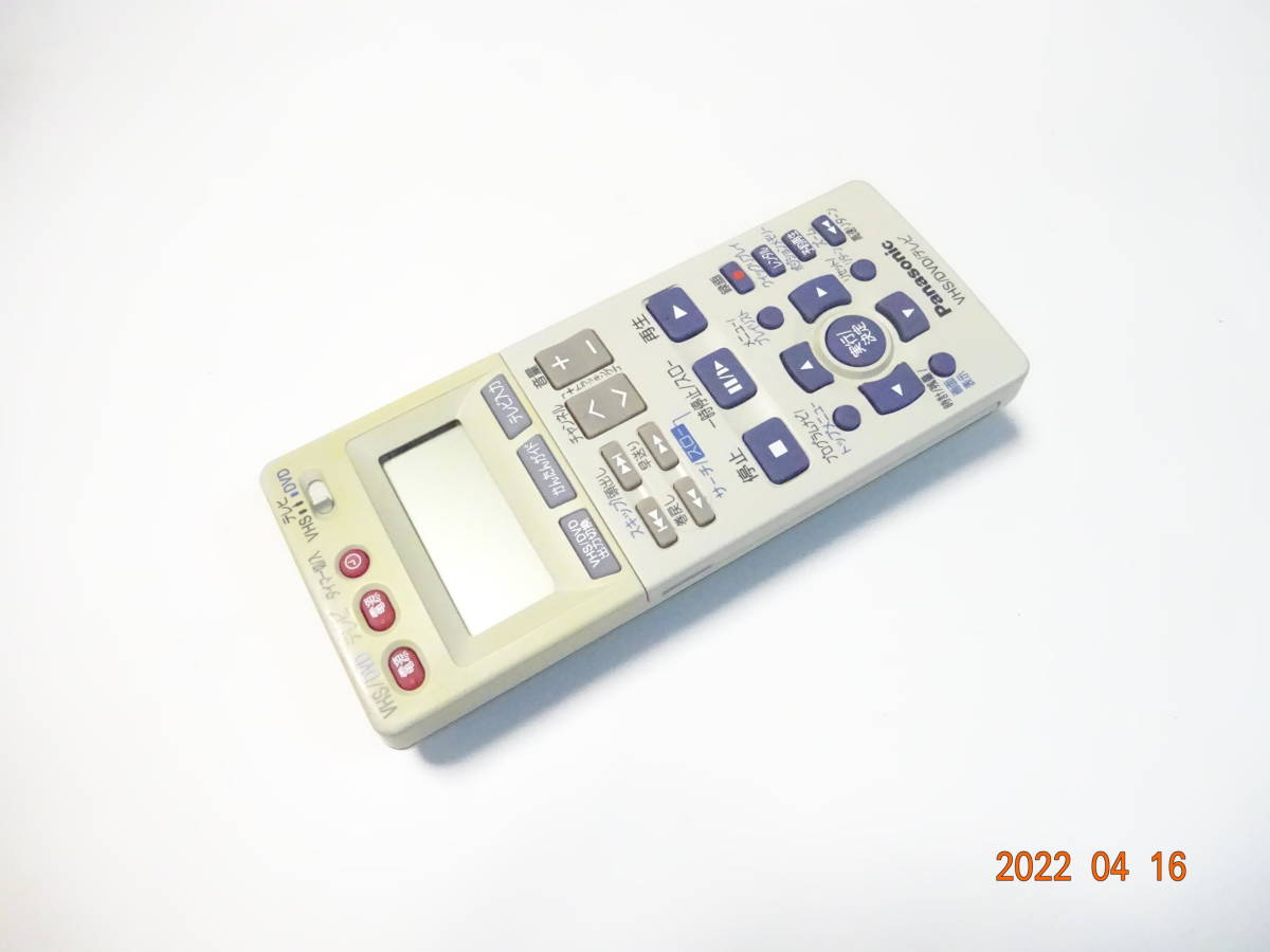 パナソニック NV-VP51S用リモコン DVD/VHS コンビネーションデッキ用リモコン_画像1