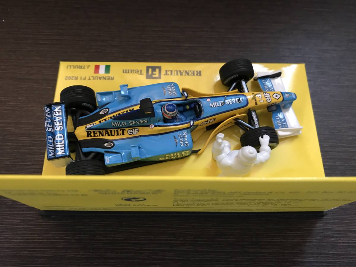 【MICHELIN別注】 1/43 MINICHAMPS 【MILD SEVEN】 ルノー R202 #14 J.トゥルーリ 2002_画像3