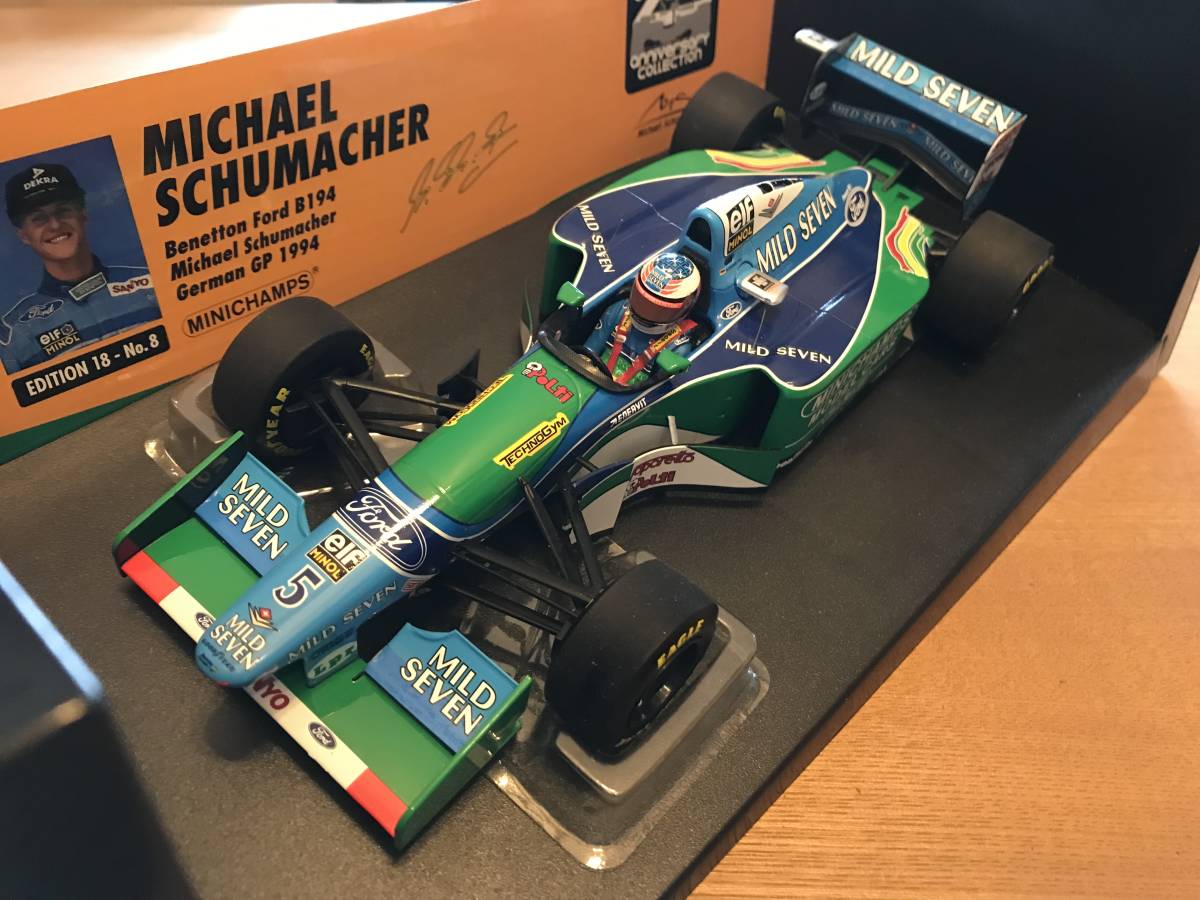 1/18 MINICHAMPS 【MILD SEVEN】 ベネトン・ルノー B194 #5 M.シューマッハ ドイツGP 1994_画像1