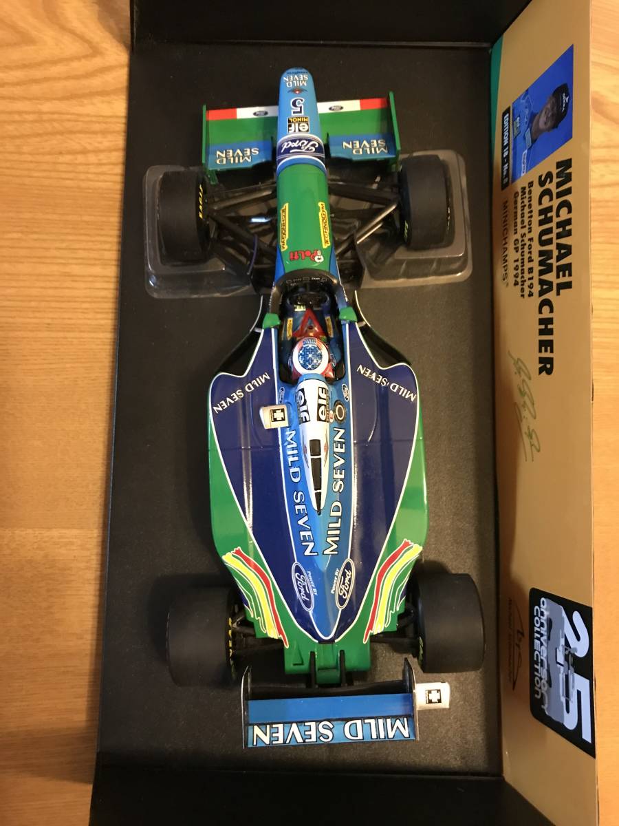 1/18 MINICHAMPS 【MILD SEVEN】 ベネトン・ルノー B194 #5 M.シューマッハ ドイツGP 1994_画像7