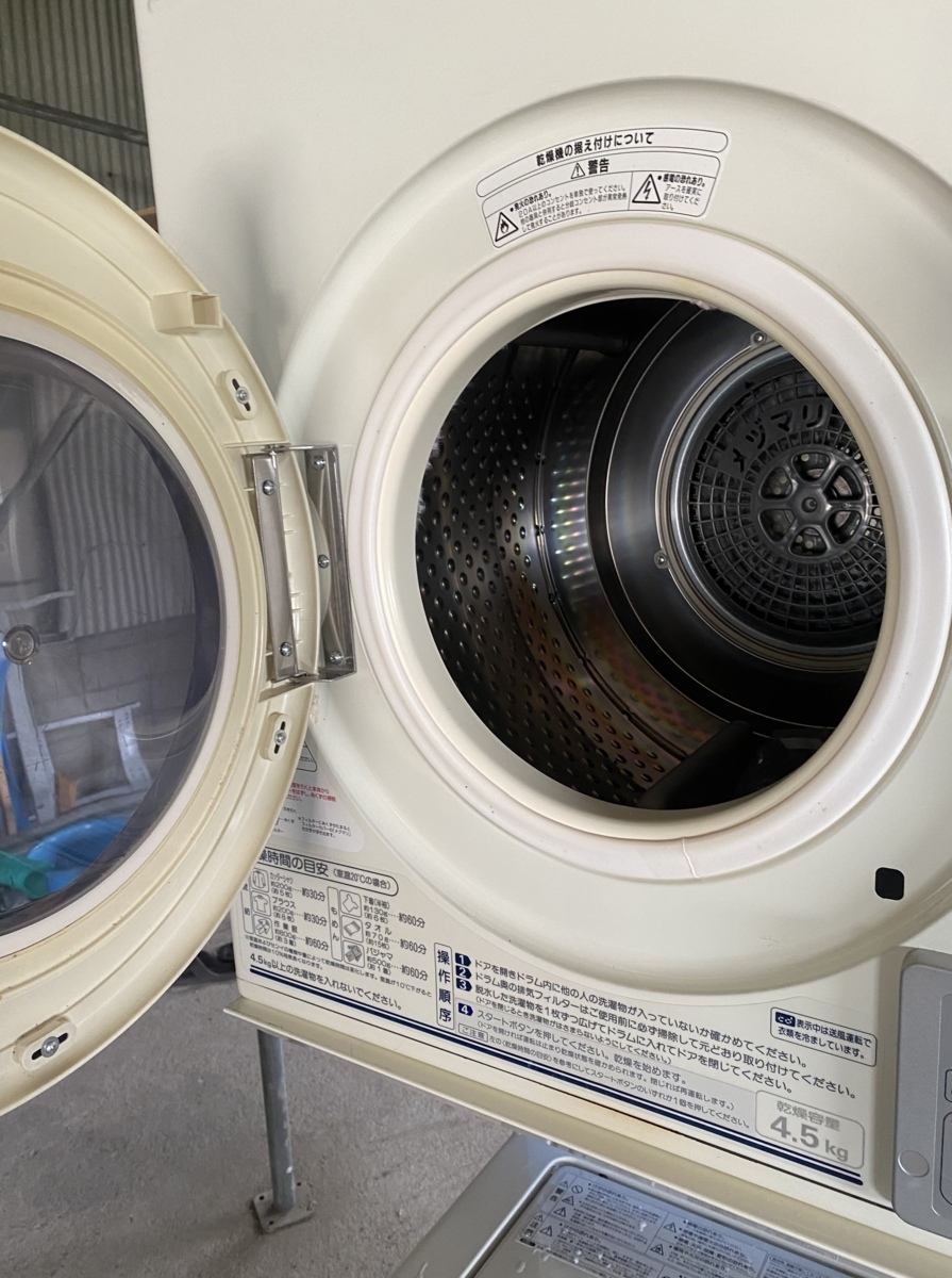 アクア コイン式全自動洗濯機 MCW-C70A 2019年製 乾燥機 MCD-CK45 2013年 専用台付 セットで 業務用 岡山県倉敷市 5
