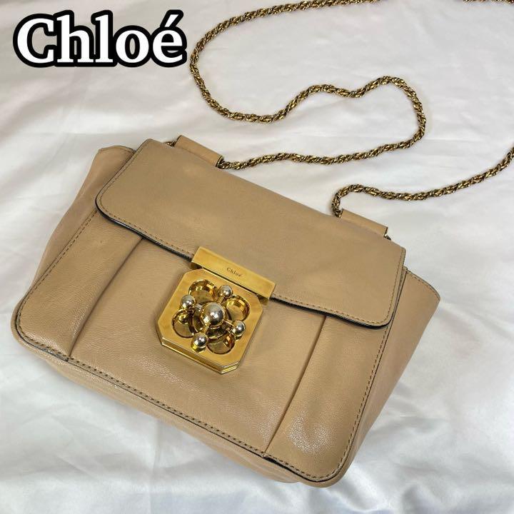クロエ エルシー ショルダーバッグ 2way チェーン ゴールド金具