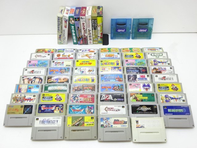 17SA○SFC スーファミ スーパーファミコン ゲームソフト カセット 60本