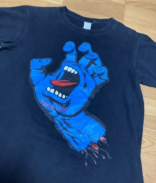 90's VINTAGE santacruz SCREAMING HAND サンタクルーズ スクリーミングハンド Tシャツ 90年代 古着 ③_画像2