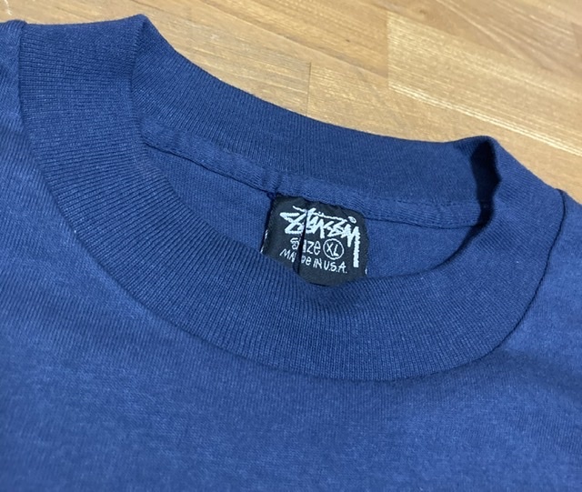 deadstock (XL)80's VINTAGE USA製 OLD stussy world wide Tシャツ