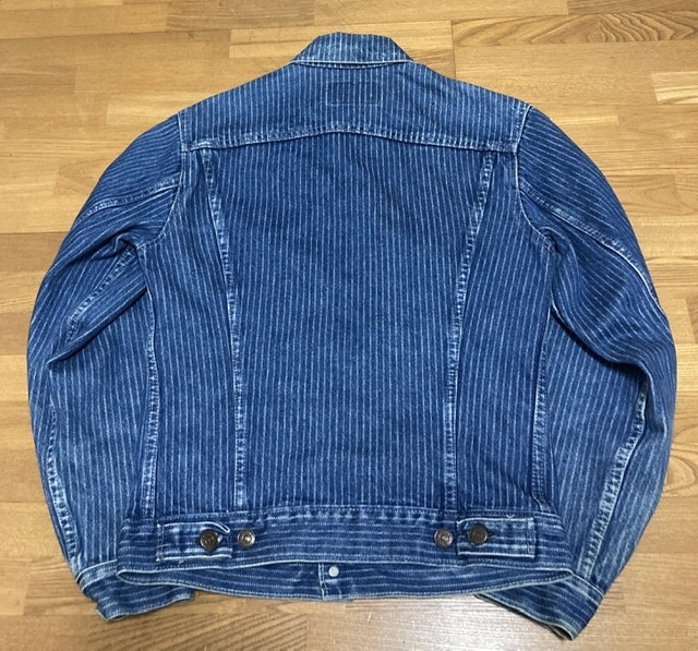 80’s USA製 VINTAGE LEVI’S 70506-0260 ストライプデニムジャケット 34 米国製 オリジナル ヴィンテージ 80年代 古着_画像6