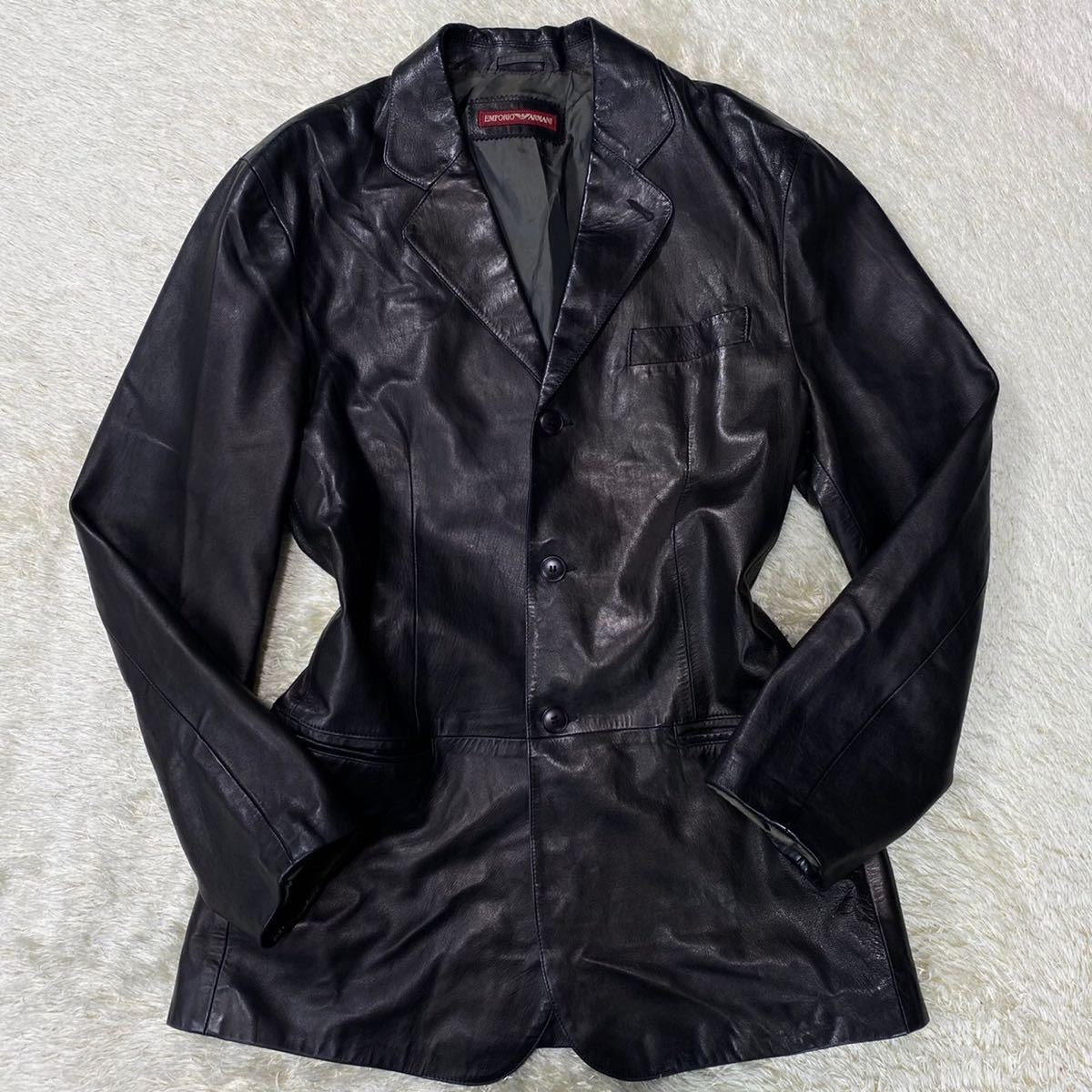 エンポリオアルマーニ【極上のラムレザー】EMPORIO ARMANI レザー