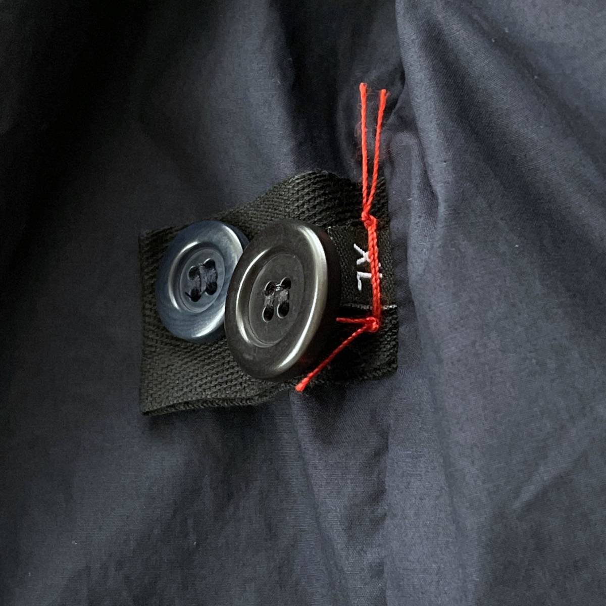 美品】CASEY CASEY コットンジャケット 2B ペーパーコットン XL 黒