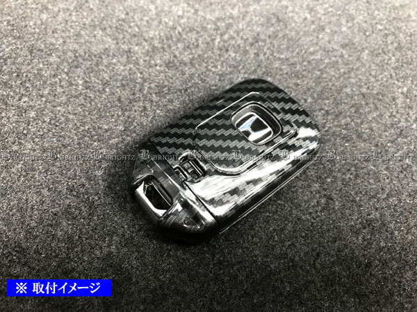 S660 JW5 カーボン 調 スマートキー ケース 赤 Hondaスマートキー スマートキーカバー KEY－CASE－029_画像3