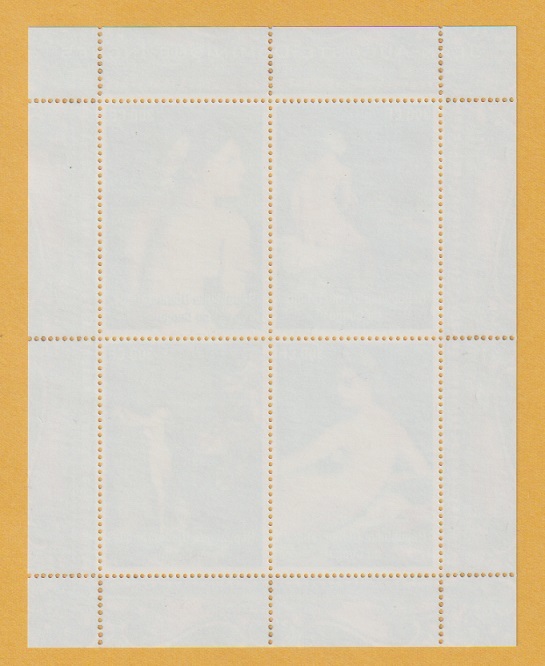● 【外国切手・コンゴ】 ドミニク・アングル の作品　切手シート ('05)　未使用_画像2
