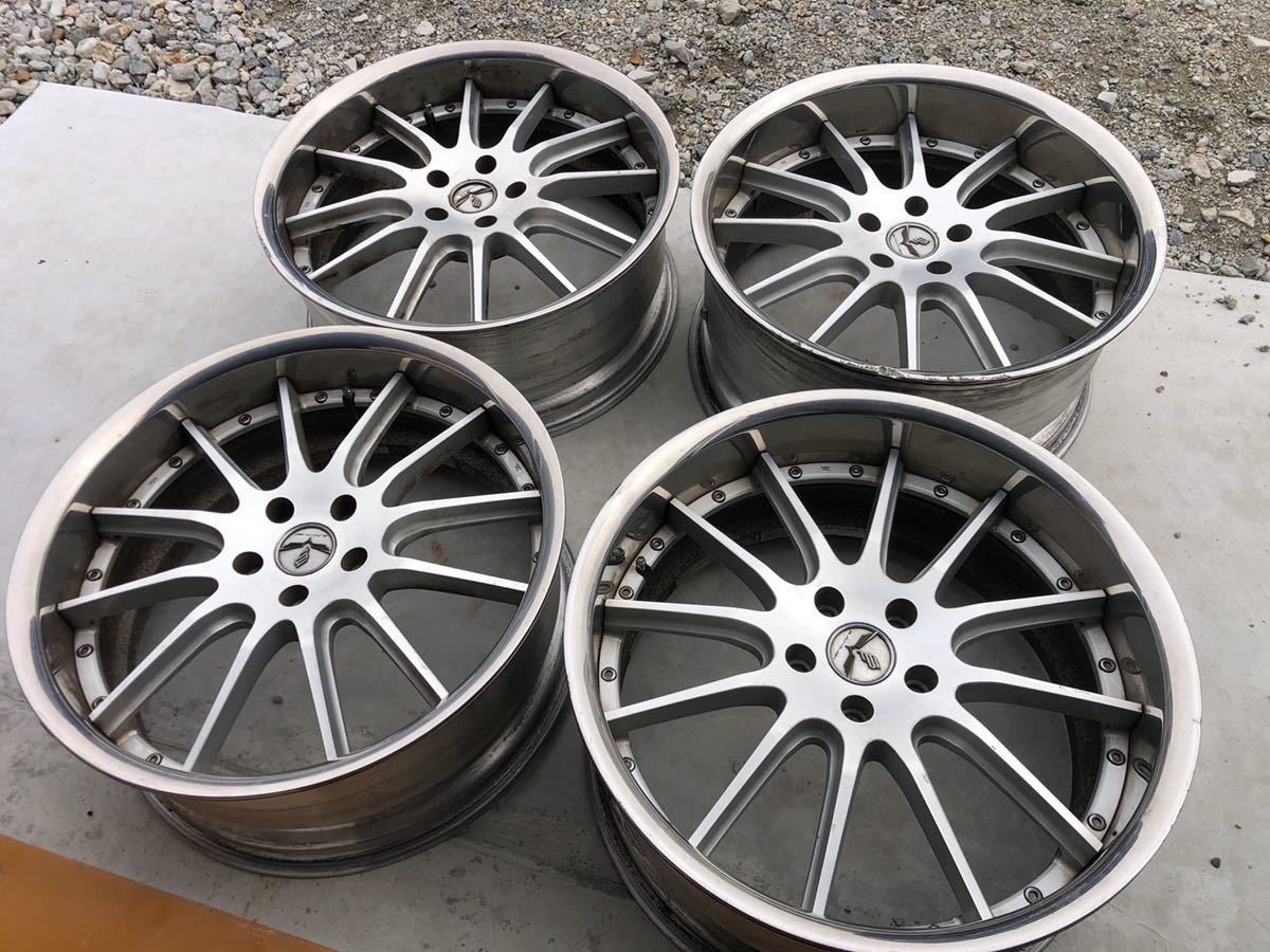 RAYS ブラックフリート V120 F:20×8.5j+30 R:20×9.5j+28 114.3-5穴 20